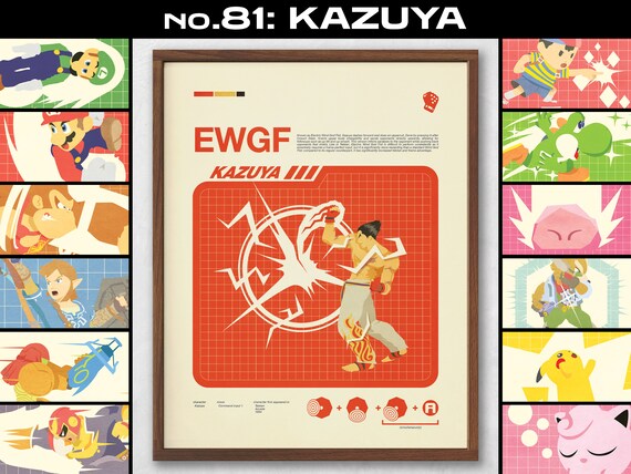 Smash Bros Moveset Series - KAZUYA  EWGF No.81 - Etsy