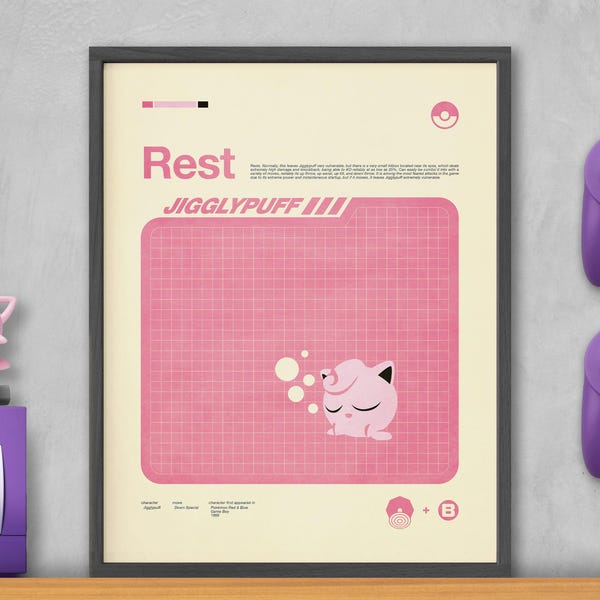 Smash Bros Moveset Series - JIGGLYPUFF / REST no.12