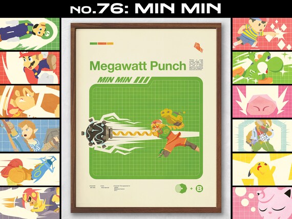 Super Smash Bros Moveset Series - Min Min / GIGAWATT PUNCH No.76