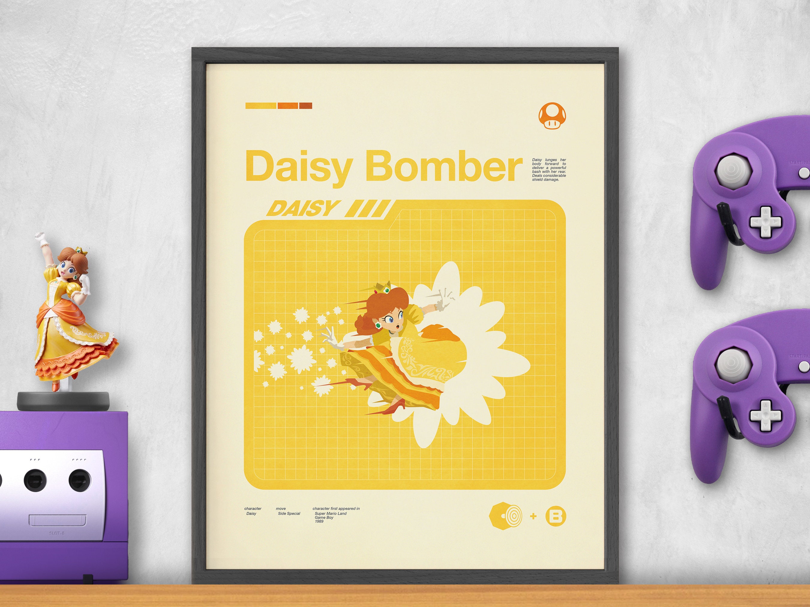 Super Smash Bros Moveset Series - DAISY / DAISY BOMBER No.13e - Etsy