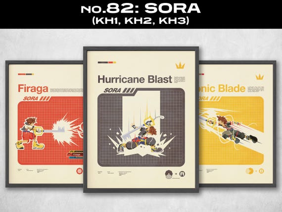 Super Smash Bros Moveset Series - SORA No.82 (3 OPTIONS) - Etsy