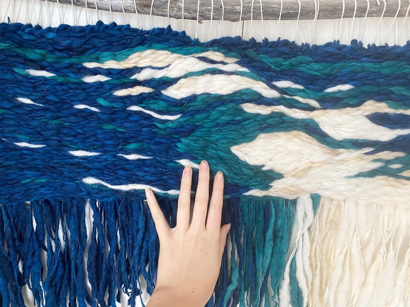 OCEAN WAVE VIII woven wall hanging wall hanging weaving Etsy