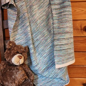 Baby Snuggle Blanket, handwoven, 100% cotton, soft and snuggly, gender neutral, durable, easy care, uses: crib, car seat, stroller, playtime