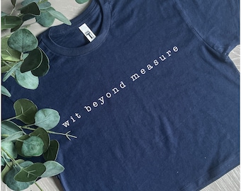 Wit Beyond Measure Adult Crop T-Shirt