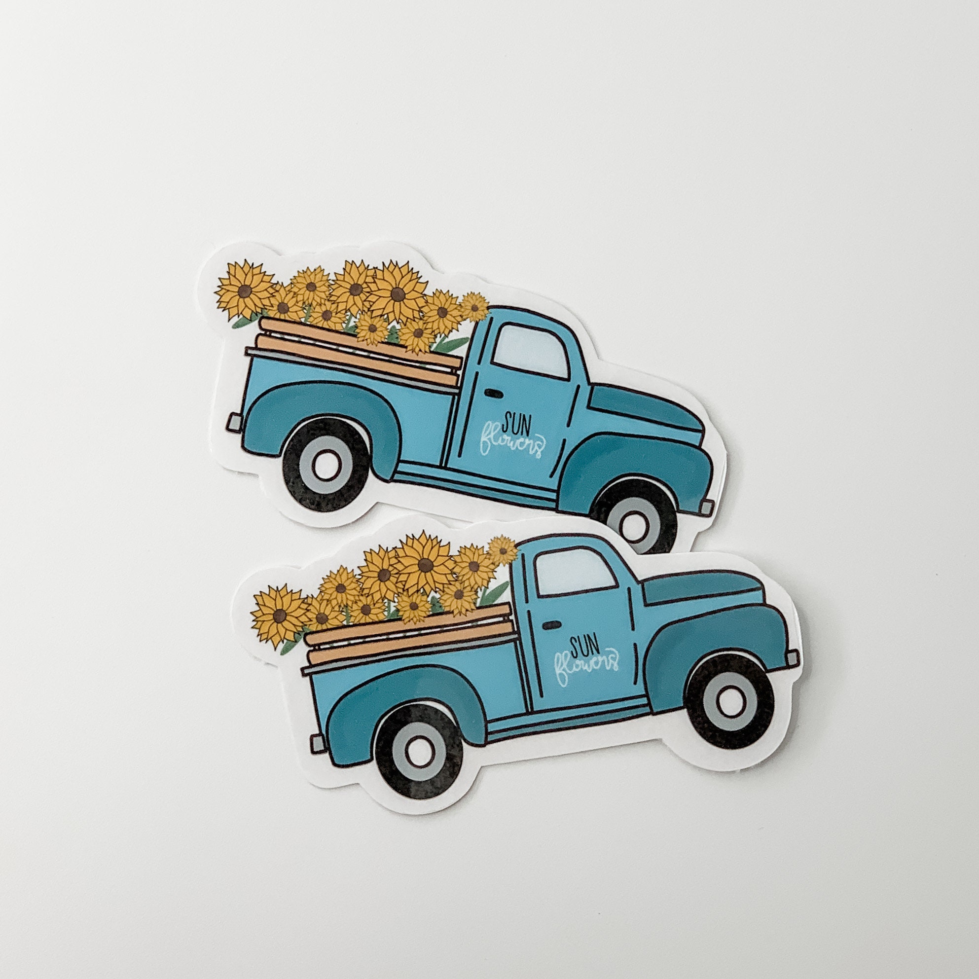 Vintage Truck Sticker - Etsy