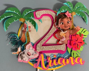 Moana Cake Topper Etsy