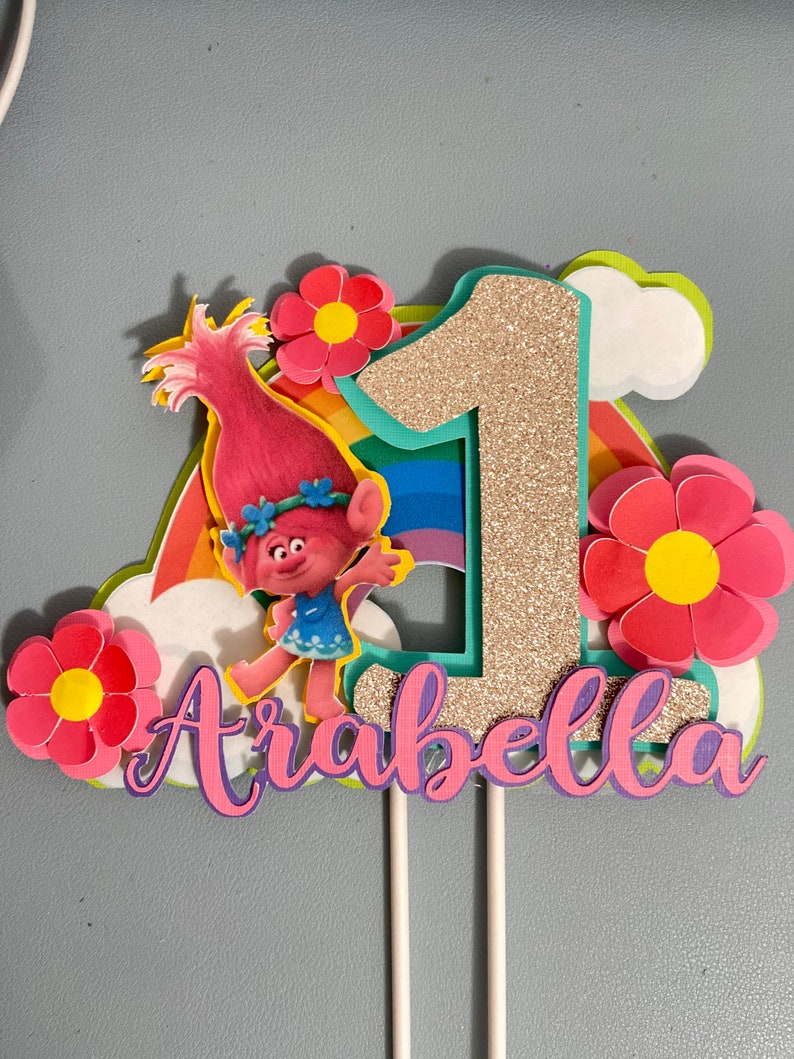 Princess poppy cake toppers | Etsy