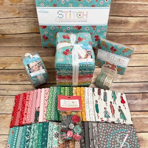 Lori Holt Stitch 10 inch stacker, Lori Holt stitch 5 inch stacker, Lori holt stitch jelly roll, washi tape, Lori Holt stitch buttons