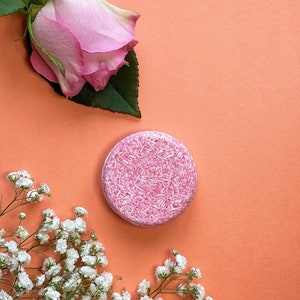 Rose Organic Vegan Shampoo Bar - Eco Friendly - Zero Waste - Plastic Free - Beauty and Aromatherapy - Travel Shampoo bar