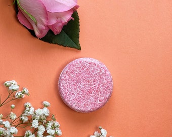 Rose Organic Vegan Shampoo Bar - Eco Friendly - Zero Waste - Plastic Free - Beauty and Aromatherapy - Travel Shampoo bar