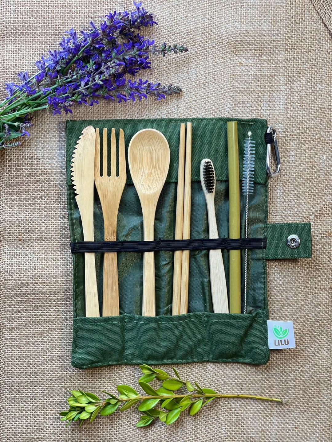 小物 TraditionalWeatherwear FOLDINGBAMBOOMINI Amazon.com: Bamboo Cutlery Set 18-Pieces Forks Spoons