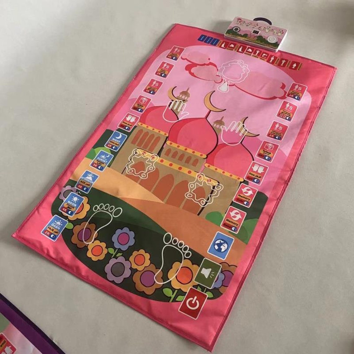 Interactive Educational Islamic Children Prayer Rug Mat Muslim Etsy