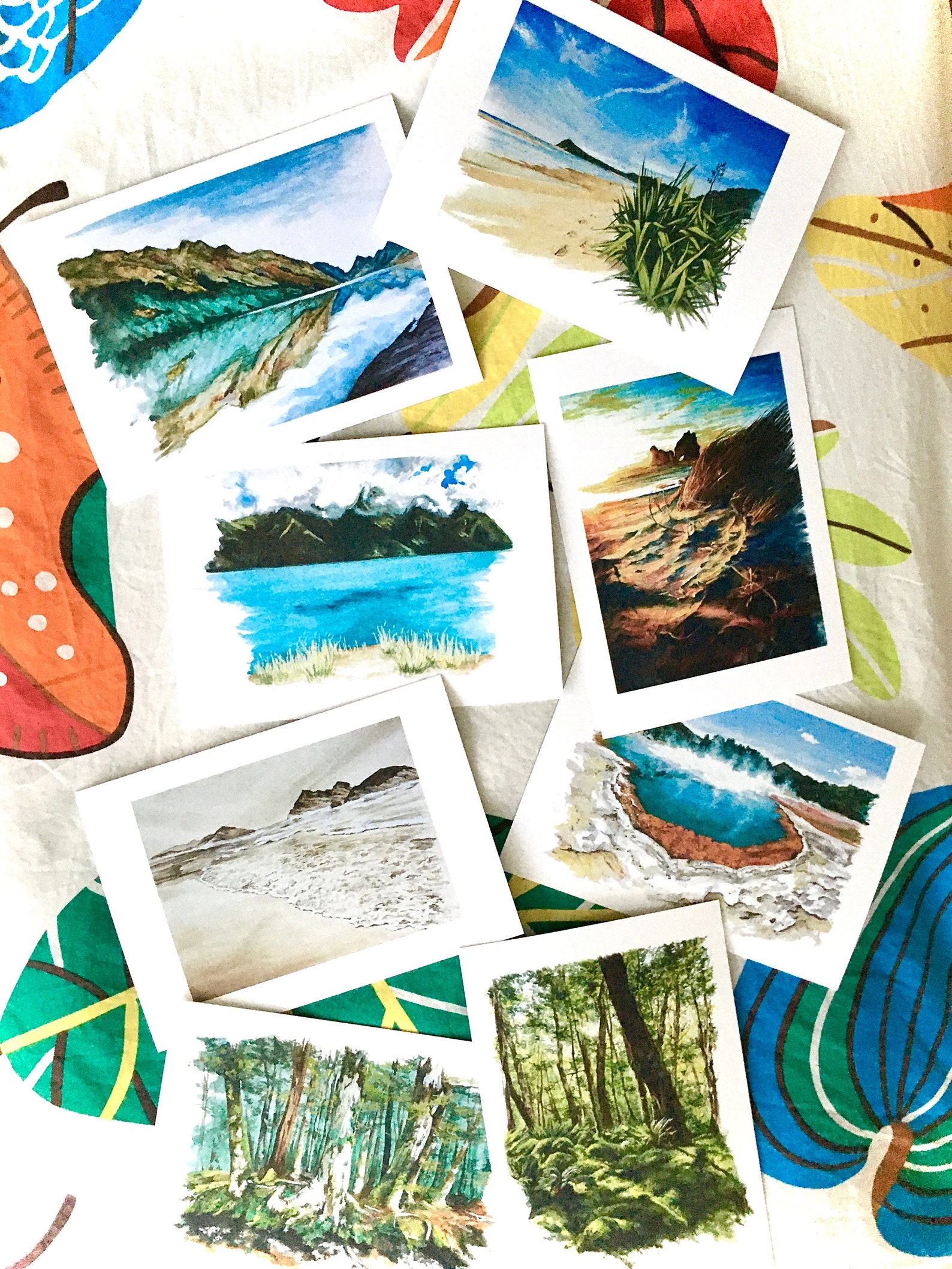 New Zealand Selection of Postcards Etsy