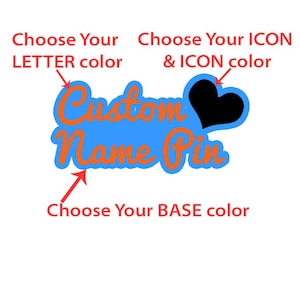 Custom Name Pin | Magnetic Back