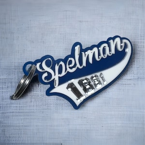 Spelman 3D Gloss Keychain