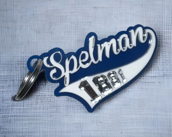 Spelman 3D Gloss Keychain
