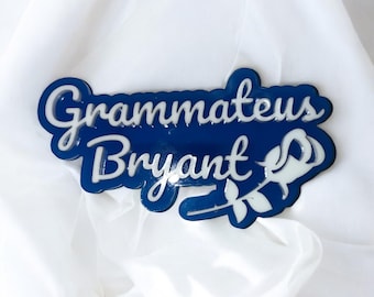 Zeta Phi Beta Line Position name pin |Grammateus name badge | lapel pin | zeta pin | Sorority pin | Magnetic Pin