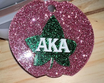 AKA Stanley Cup Namensschild | Stanley Namensschild | Efeu Topper | Stanley Tassendeckel | Alpha Kappa Alpha Tasse Topper