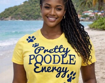 Sigma Gamma Rho Pretty Poodle Energy Glam  tee