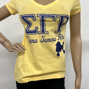Sigma Gamma Rho Poodle V neck tee