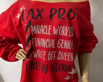 Tax Pro Personalized Glam Sweatshirt