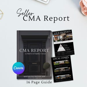 Realtor CMA Guide Template: Editable Listing Presentation (Canva Digital Download)