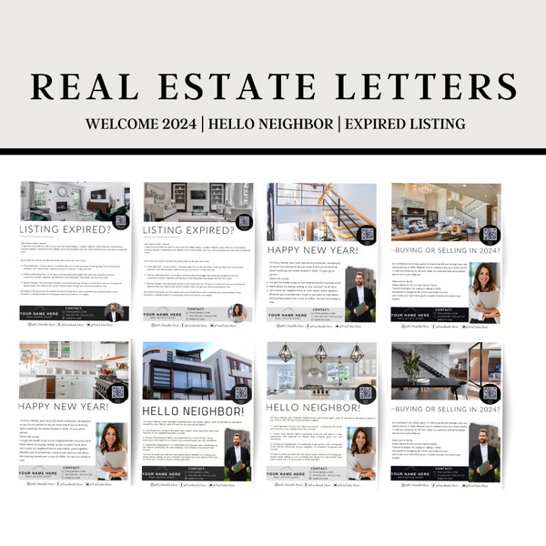 2024 Real Estate Letter Canva Template, Hello Neighbor Letter, Expired Listing Prospecting, Real Estate Prospecting, Realtor Farming