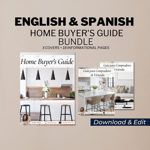 SPANISH Buyer Guide Real Estate Bundle Customizable Canva Etsy