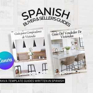 Spanish Home Buyer & Seller Guides: Real Estate Canva Template