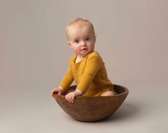 SITTER outfit | Romper | Multiple colours | stretch | Photography Prop | Soft Knit | Long Sleeve Romper | Soft | 9-12M | Cake Smash outfit