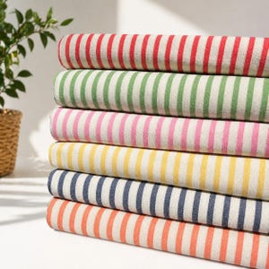 Linen Tablecloth Various Colors, Striped Linen Dining Table Cloth, Linen Round Circle Table Cloth, Custom Size Cotton Linen Tablecloth