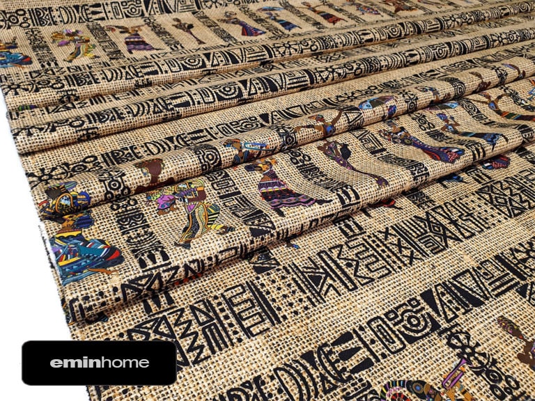African Fabric, Upholstery Fabric by the Yard, African Ethnic Home