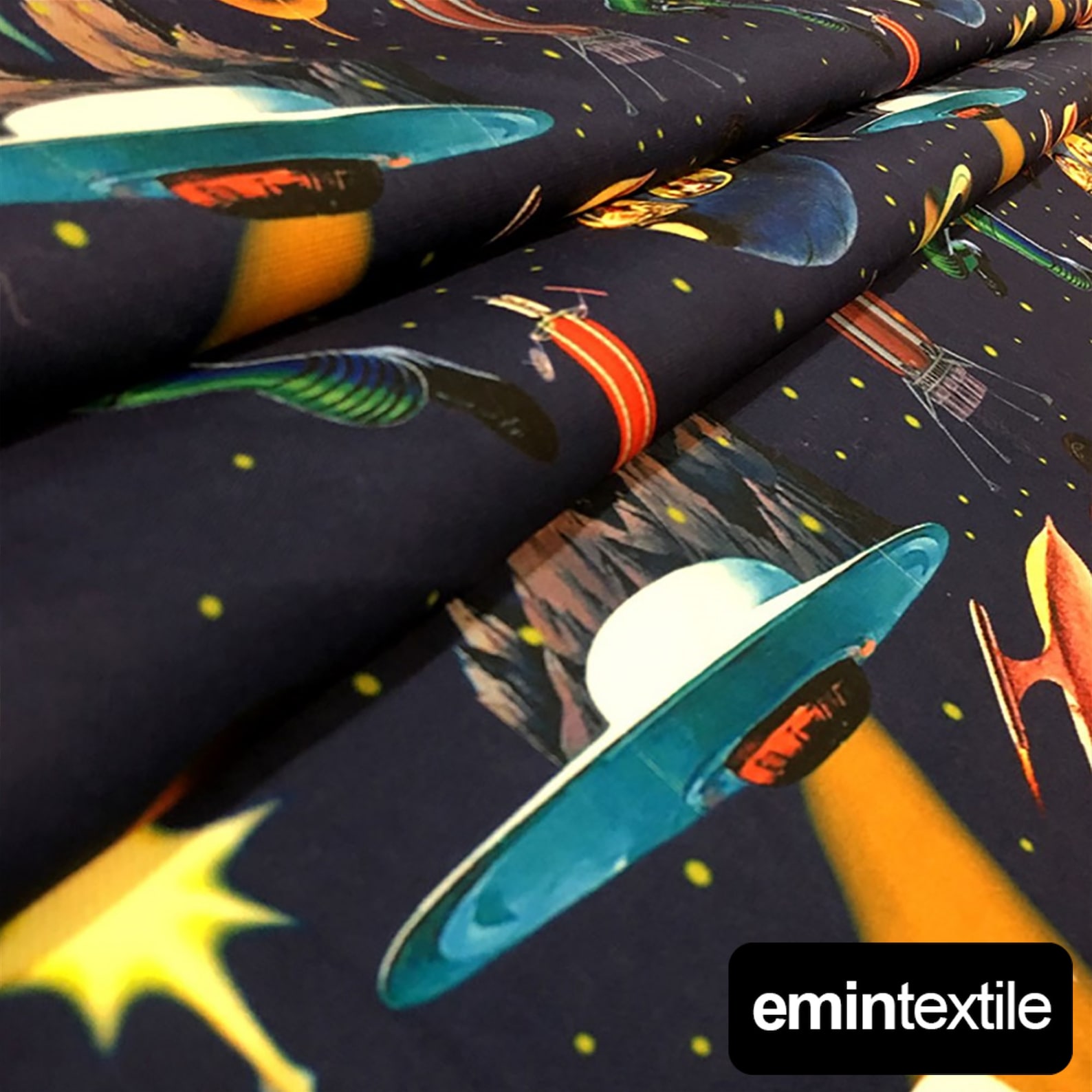 Space Galaxy Fabric, Upholstery Fabric by the Yard Meter, Cosmos Fabric