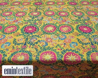Tela de tapicería tradicional, tela de tapicería de mostaza cortada a medida, tela de almohada de cortina de poliéster, tela de sofá de decoración del hogar, tela de silla de sofá