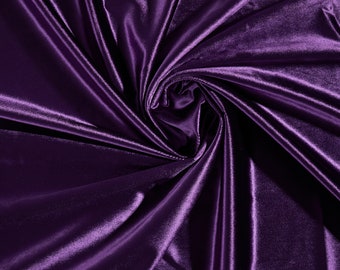 Tissu velours de soie de luxe violet, tissus d'ameublement par mètre, tissu décoratif d'ameublement velours brillant, tissu pour coussin pour canapé et fauteuil