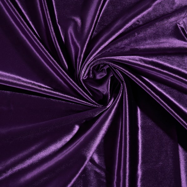 Purple Luxury Silk Velvet Fabric, Upholstery Fabric by the Yard, Bright Velvet Furnishing Decorative Fabric, Sofa Couch Chair Pillow Fabric