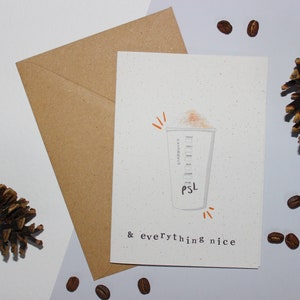 Spezia di zucca e tutto bello carta - PSL, zucca Spezia Latte, Starbucks, Spooky, Halloween, Stampa Autunno, Accogliente