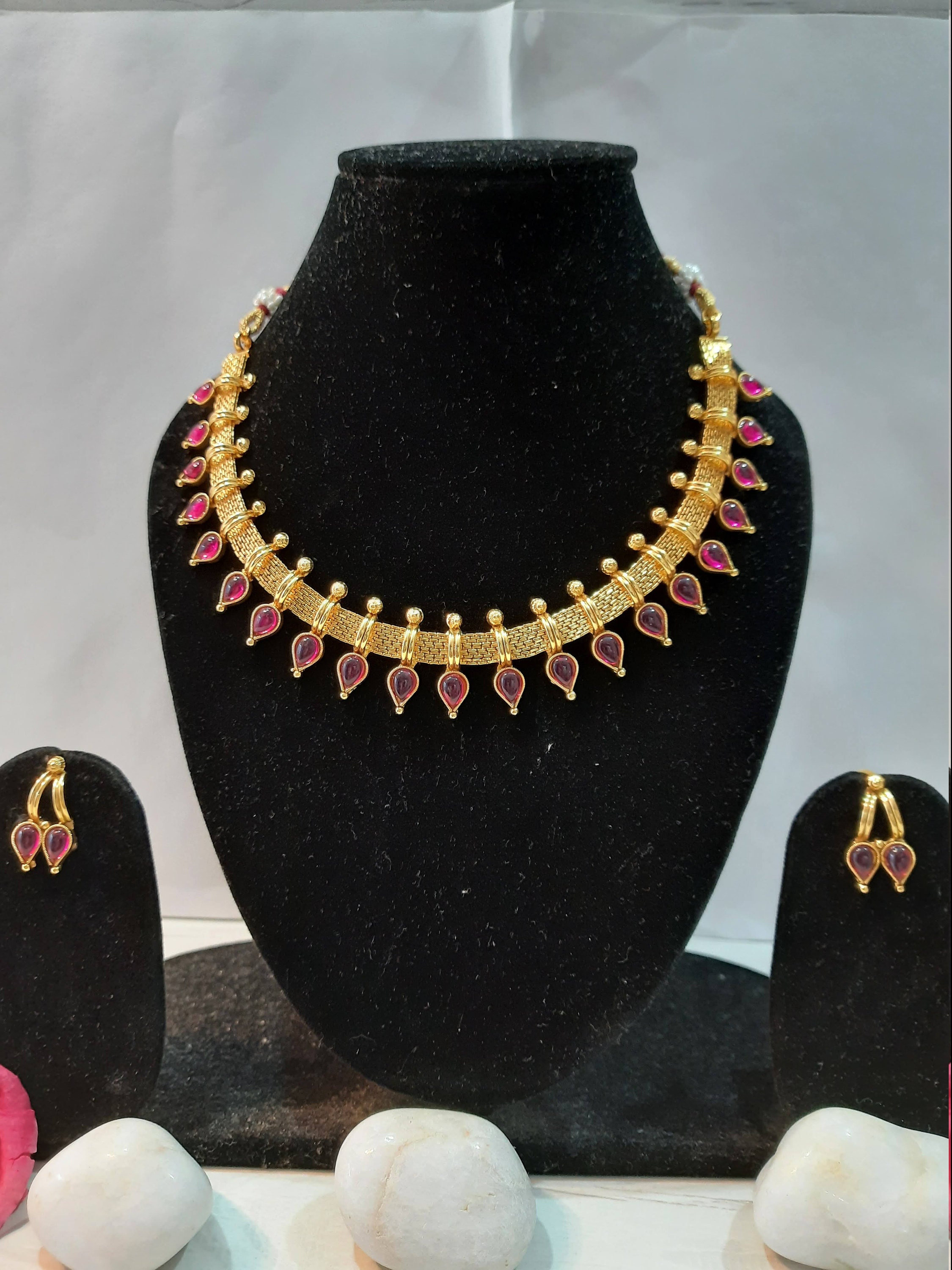 South Indian Jewelry South Indian Temple Jewelry Gold Plated Etsy