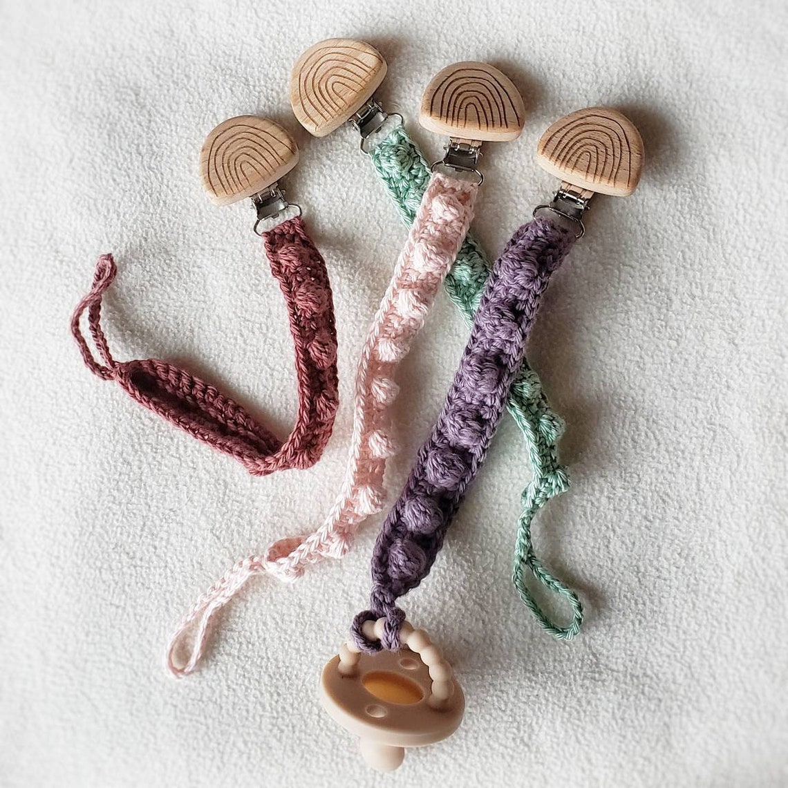 Crochet Pacifier Holder Pattern Crochet Pattern for Pacifier Etsy