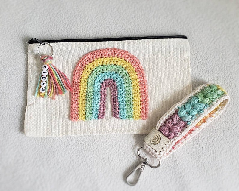 Crochet Wristlet Pattern Pattern for a Crochet Keychain - Etsy