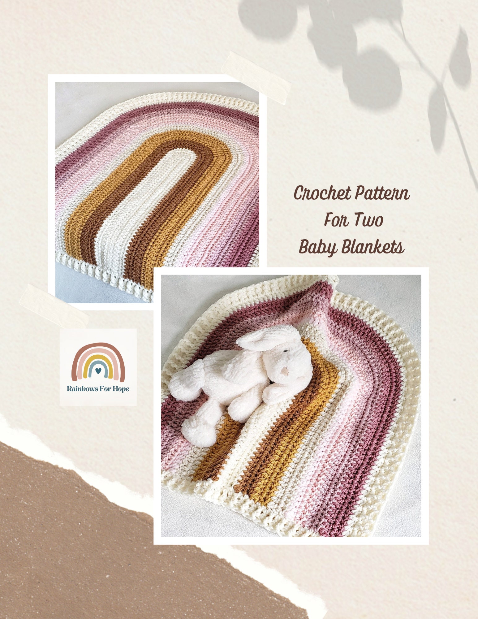 40 Rainbow Crochet Patterns to Brighten Home Decor, Gifts, and Everyday Accessories 9 Rainbow Baby Blanket