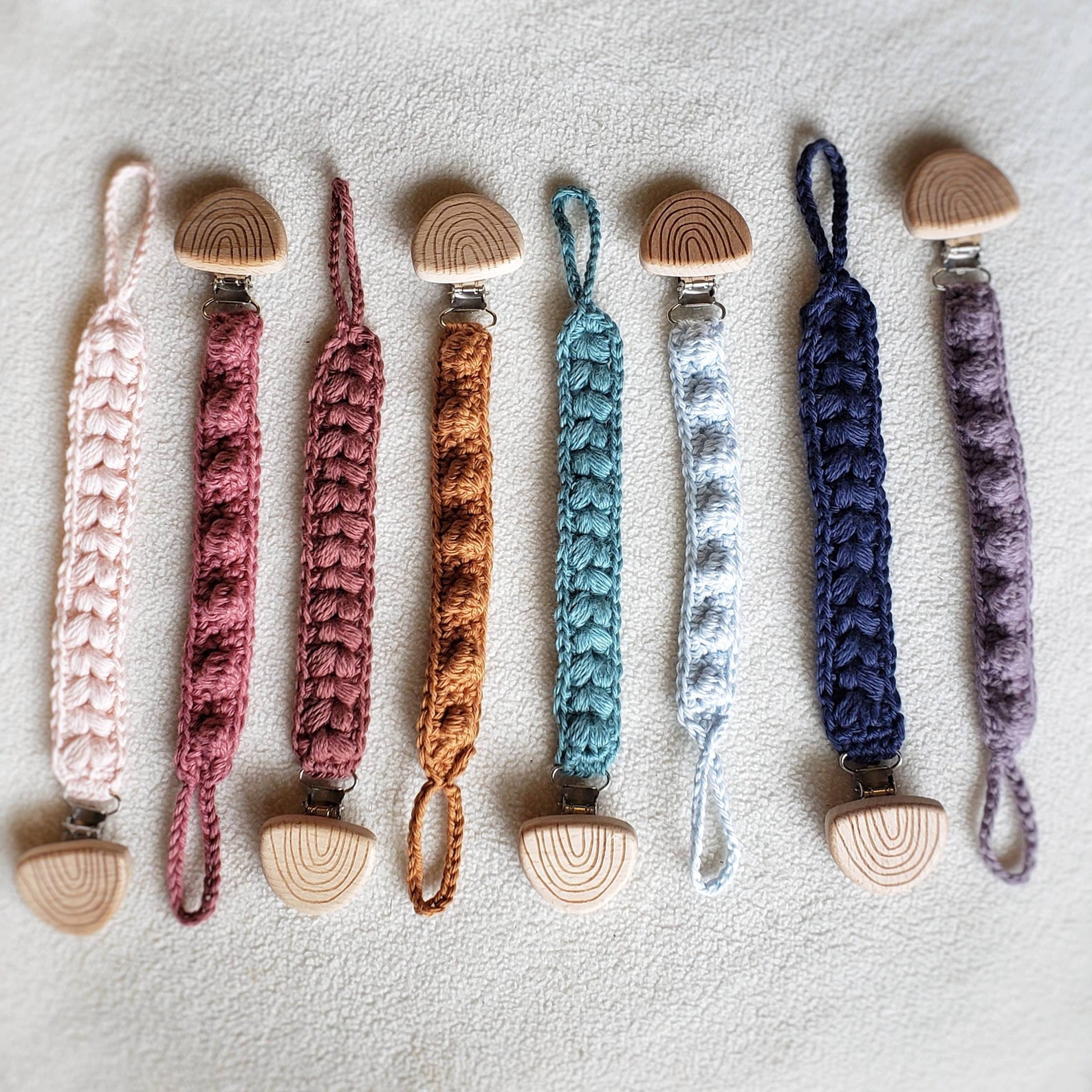 Pacifier Clip Rainbow Baby Binki Clip Unisex Paci Holder Etsy