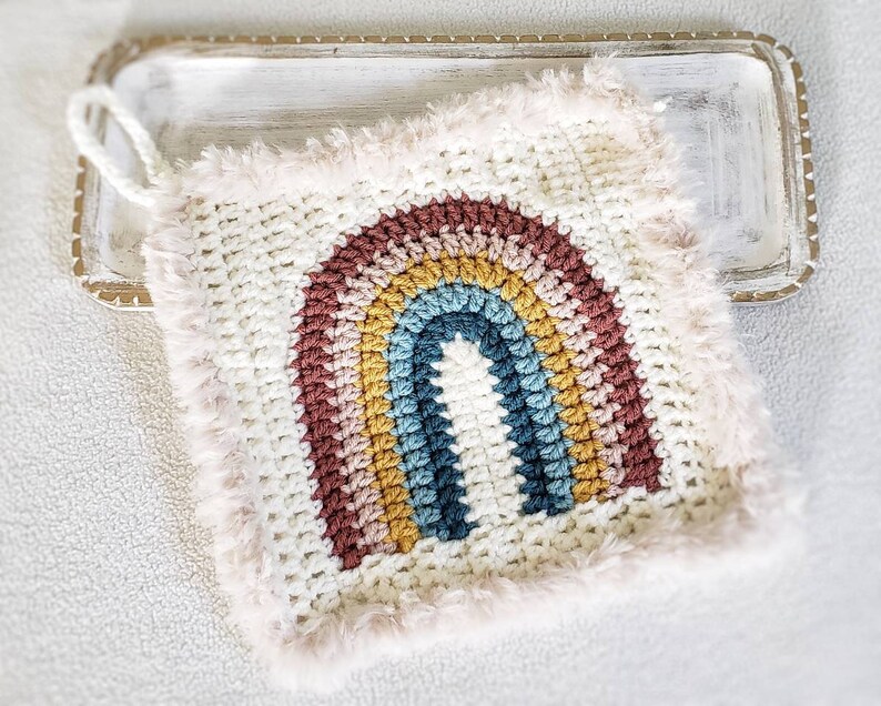 Rainbow Baby Lovey Pacifier Lovey Binky Clip Small Crochet Etsy