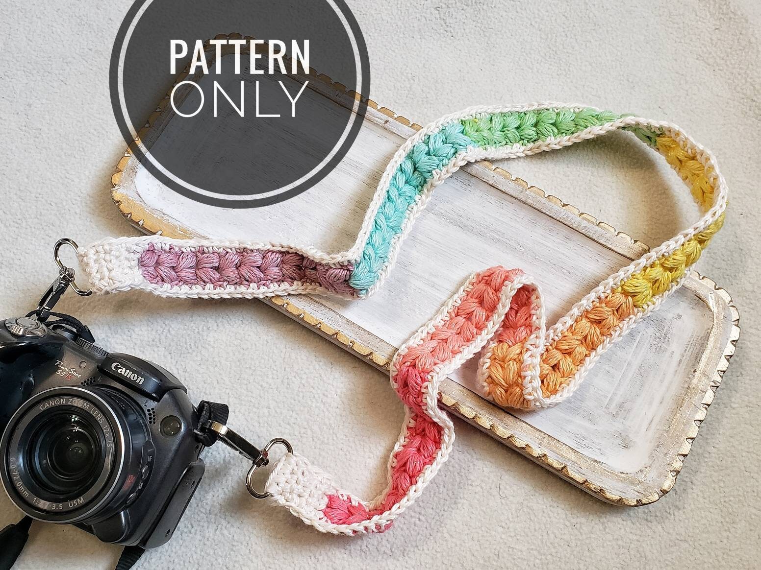 Camera Strap Pattern Crochet Pattern for Purse Strap Etsy