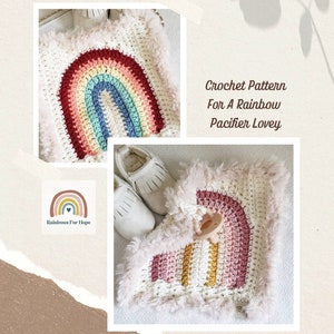 Rainbow Lovey Crochet Pattern, Crochet Pattern for Lovey, Rainbow Baby Crochet Pattern, Easy Beginner Crochet Pattern, Rainbow Baby Gift