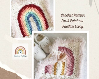 Rainbow Lovey Crochet Pattern, Crochet Pattern for Lovey, Rainbow Baby Crochet Pattern, Easy Beginner Crochet Pattern, Rainbow Baby Gift