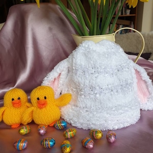Soft and sparkly bunny hat
