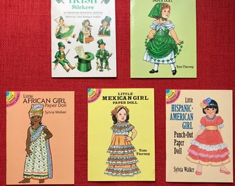 Vintage Dover  Paper Doll Small Booklets  From the 1990's Illustrated by Tom Tierney