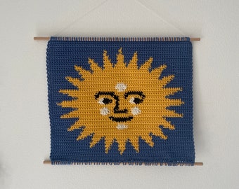 Sun Face Tapestry PATTERN DOWNLOAD