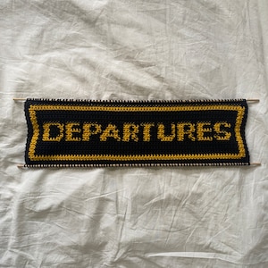 Departures Board Tapestry PATTERN DOWNLOAD